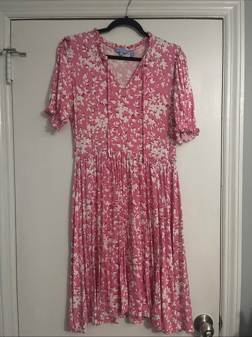 Draper James Pink and White Floral Dress